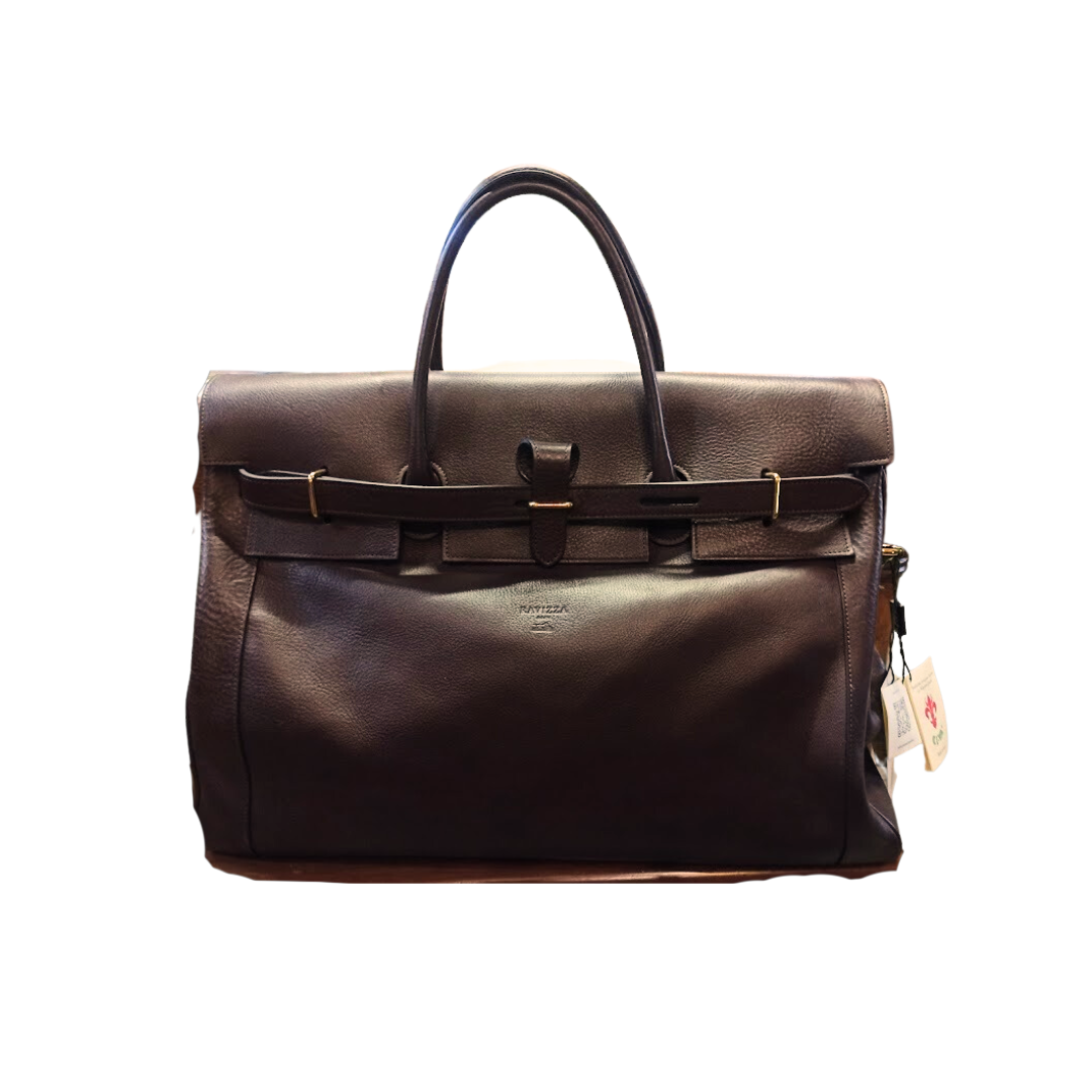 RAVIZZA - Borsa pelle martellata